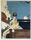 Edward Hopper Canvas Paintings - Boy and Moon